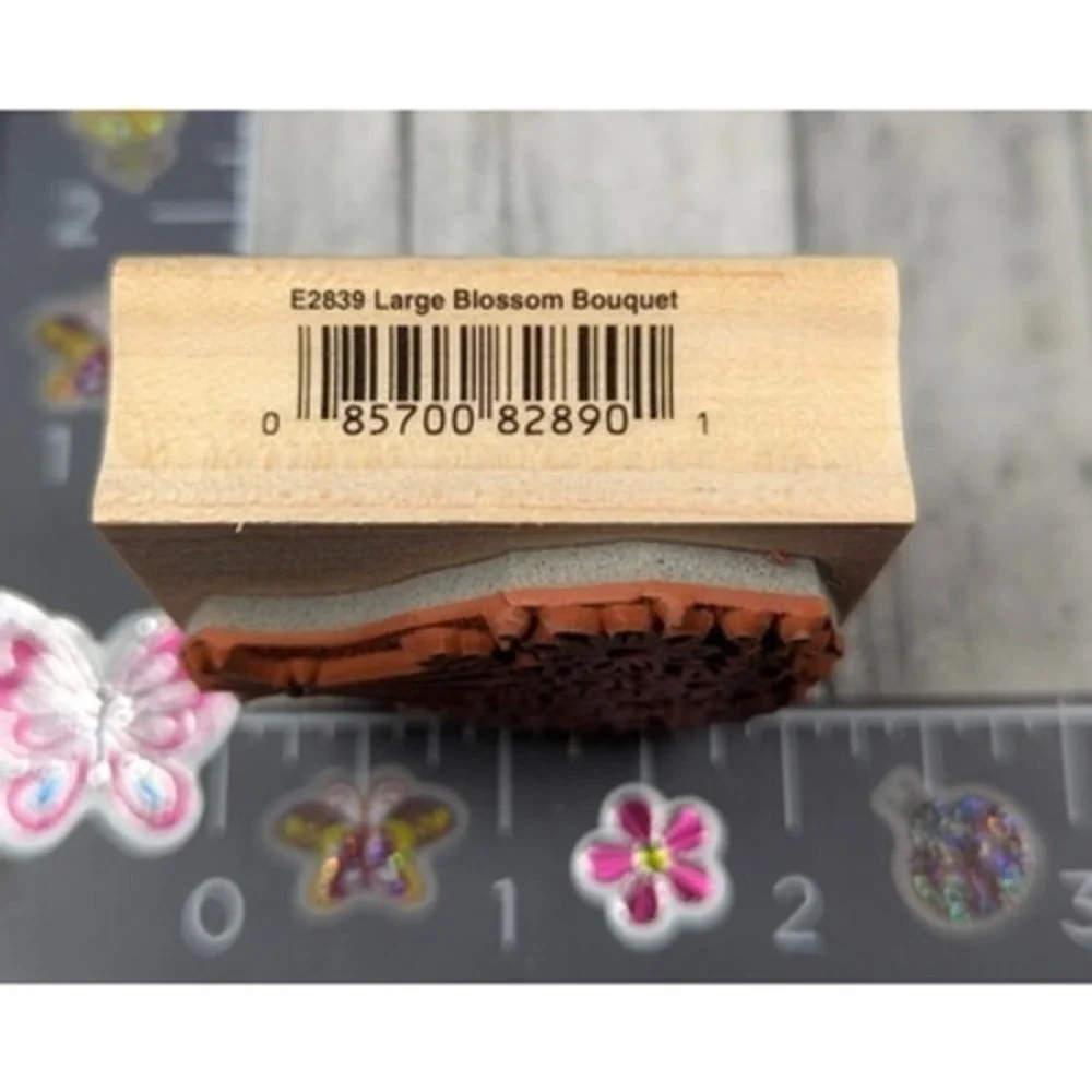 Hero Arts Large Blossom Bouquet Flowers E2839 Rubber Stamp Wood #i81